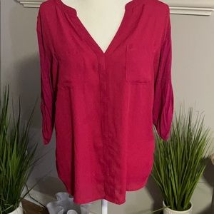 New York & Company soho pink dress shirt large